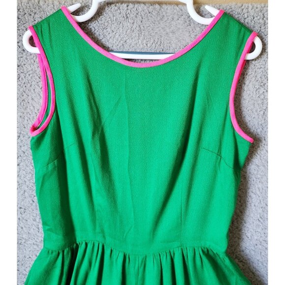 Vtg 60s 70s Alfred Shaheen Women's S/M Sleeveless Funky Wide Leg Jumpsuit Green - Picture 2 of 16